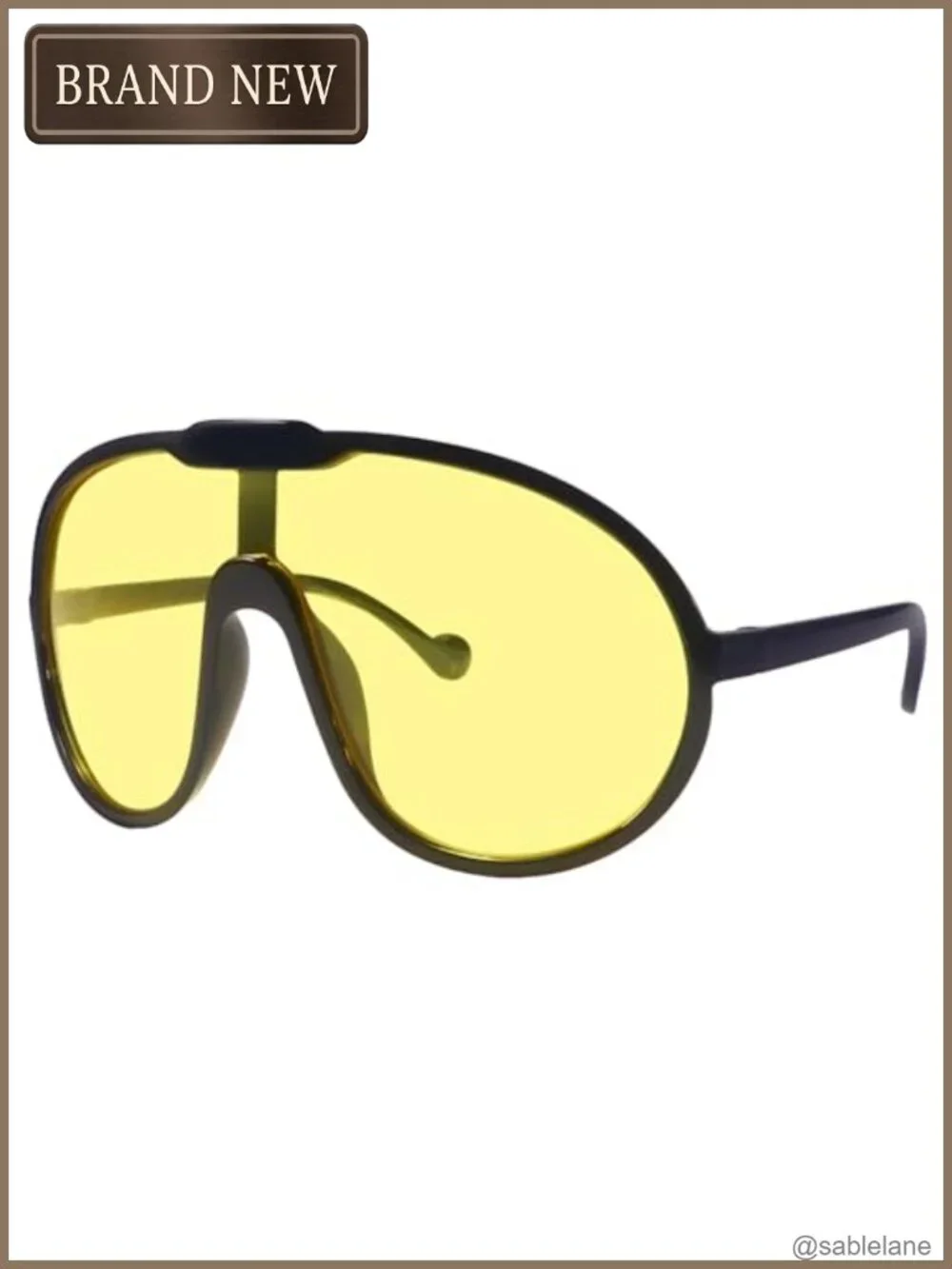 Oversized Shield Sunglasses Women Men UV Protection Driving
